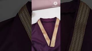 V collar neck stitching tutorial #shorts #vcollarneck #neck