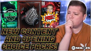 FREE RUCCHIN, BIG UPGRADES AND OPENING CHOICE PACKS | NHL 25 Weekly Modes Update