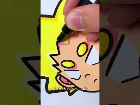 Drawing a New Original Character! Satisfying Art! (#shorts)