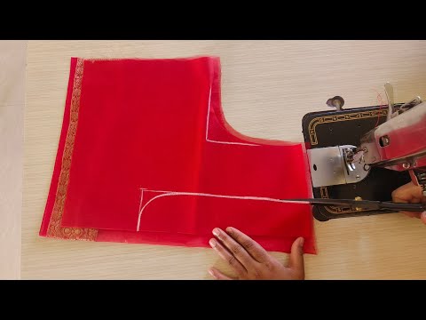 Very easy and simple blouse lace design cutting and stitching #rohinifashion