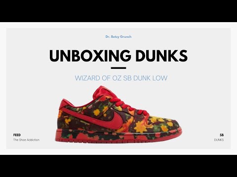 Unboxing the Wizard of Oz SB Dunk Low#wizardofoz #sbdunk #wizardofozsbdunk #sneakerhead #nike