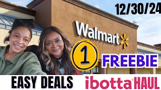 Walmart Deals 12/30/24: Walmart Ibotta Haul: Couponing At Walmart This Week: 1 FREEBIE: EASY DEALS