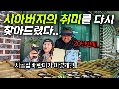 20년 동안 잃어버린 시아버지의 취미를 찾아드리기 위한 난 선반 만들기 DIY🪚 | 난초 쇼핑