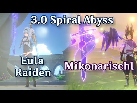 [3.0 Abyss] Eula Raiden + Tighnari Yae Fischl Quicken | 9 Stars Continuous