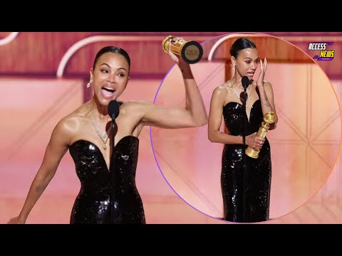 From Blockbusters to Awards 🏆: Zoe Saldaña’s Emotional Golden Globe Moment 😭