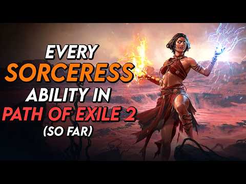 ALL SORCERESS-THEMED Skills in Path of Exile 2 (so far)