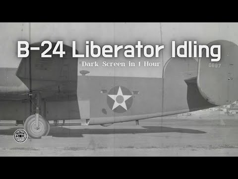 12 Hours of B-24 Liberator Engine Idling ⨀ Deep Sleep & Relaxation Sounds