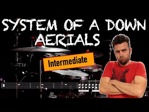 System Of A Down - Aerials - Drum Cover (with scrolling drum score)