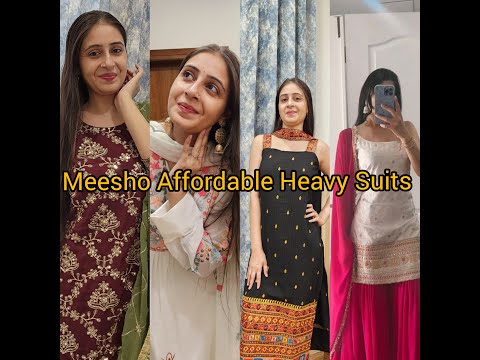 Meesho Haul| Meesho Rakhi Outfit Ideas Heavy Sharara Suits | Meenu Yadav