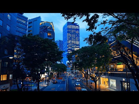 City Traffic Sounds | Tokyo Shibuya Meiji-dori | Background Sounds for Sleeping, Studying - 4K ASMR