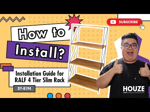 HOUZE | RALF 2 | 3 | 4 | 5 | 6 Tier Slim Rack Installation Guide