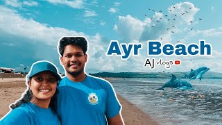 Ayr Beach 🏖️|| Weekend Vibes #uklife #travel #beach #beautyofscotland #couplegoals #ayrbeach