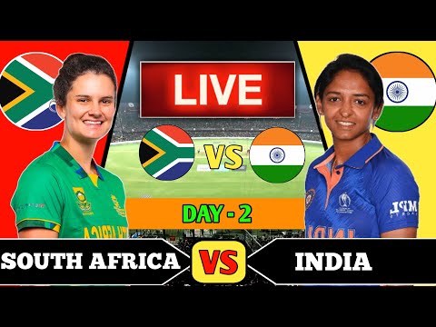 Live india womens vs south africa womens test match day-2 | Today Live cricket Match indw vs saw