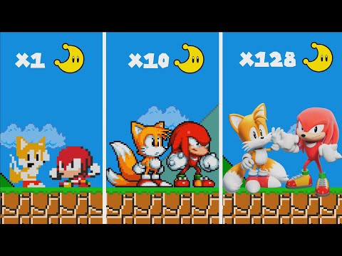 Mario Bros. but every Moon makes Tails vs Knuckles MORE Realistic 😱(Sonic 3 Movie)