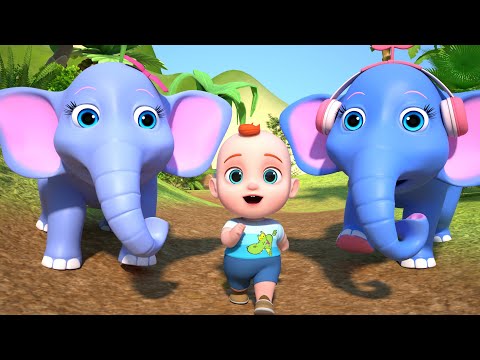 Five Elephants Having a Wash | Leo Kids Songs & Nursery Rhymes