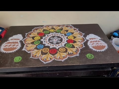 Pongal Rangoli Design # shorts # yt shorts # 63622 17449