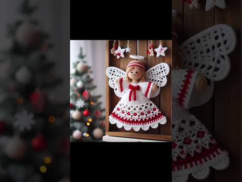 Ornament Home Christmas Crochet ❤️❤️Decor Tree Christmas #crochet #angels #ornament