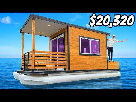 We Built a Luxury Home inside our Homemade Houseboat!