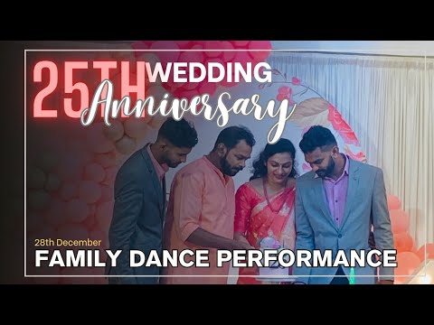 Anniversary Special Dance Performance 😍 | 25th wedding anniversary celebration | Saji & Honey