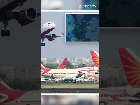 Air India Flight Returns After Toilets Clog || yt shorts || @4SidesTVEnglishLive-l3s