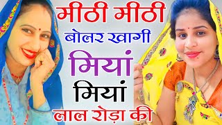 मीठी मीठी बोलर खागी मियां मियां लाल रोड़ा की || New Meena Geet || सुखलाल मटवास मीणा गीत