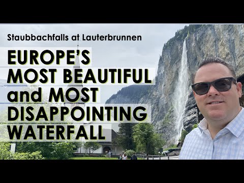 The Staubbachfalls at Lauterbrunnen. Waterfall Review.