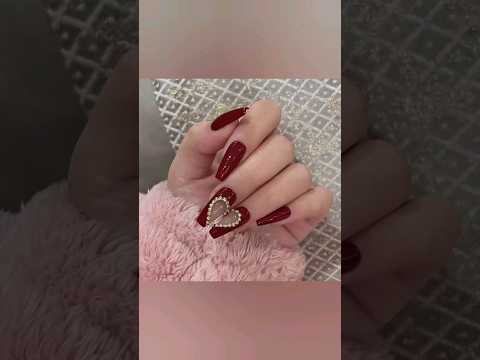 Beautiful Stylish Red Nails💅 | #shorts #viral#video | @UniqueFashion365