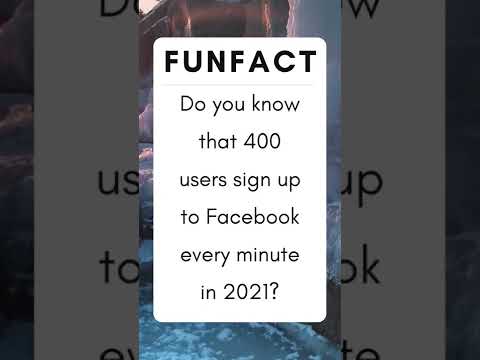 Funfact: Do you know that 400 users sign up to Facebook every minute in 2021? #shorts