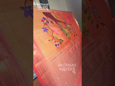 Pure Silk Paithani sarees Manufacturing Art #paithani #silk #saree #making #art