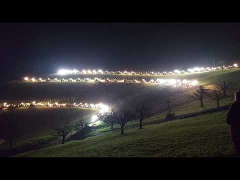 Ein Lichtermeer am Rebberg Maisprach BL