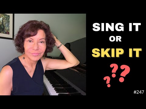 Should You Sing It?  Victoria's Practical Advice