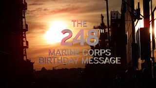 The 248th Marine Corps Birthday Message