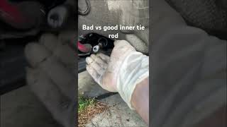 Do you know how a bad inner tie rod looks? #car #mechanic #diy