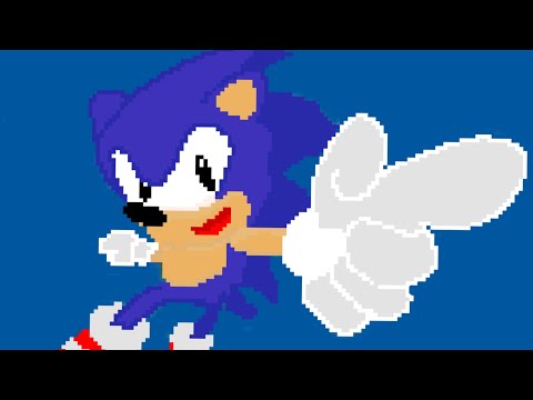 Sonic The Hedgehog Sprite Test Animation