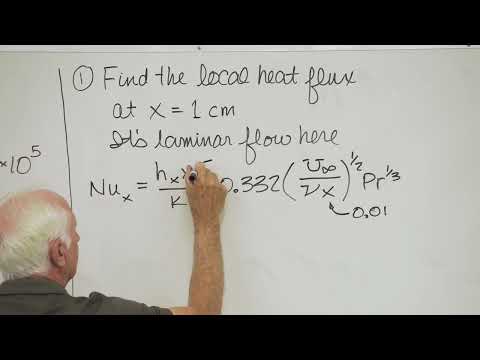 Heat Transfer (25) - Flat plate convection heat transfer examples, Flows over cylinders