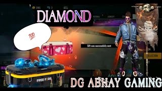 Giveaway Free Bundle 100 Diamond 😱 And 8 Kill Booyah Dg Abhay Gaming Free Fire Live