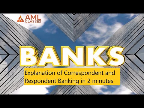 What is Correspondent and Respondent Banking | CB & RB | CB | RB | AML | Correspondent Banking