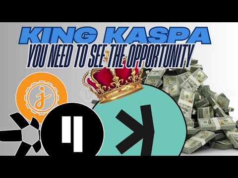 KING KASPA... YOU NEED TO SEE THE OPPORTUNITY.  #kas #jas #qnt #qubic #btc