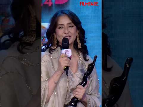 Manisha Koirala's winning speech at the Filmfare OTT Awards 2024