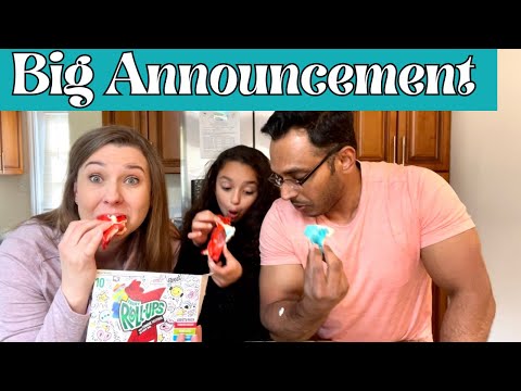 Trying Ice Cream Fruit Roll Ups + BIG ANNOUNCEMENT