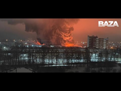 Huge Fire At Gatchina, Leningrad -- Drone Strike or Accident?