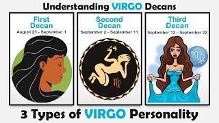 Different Types of Virgo Personality || Understanding Virgo Decans #virgo