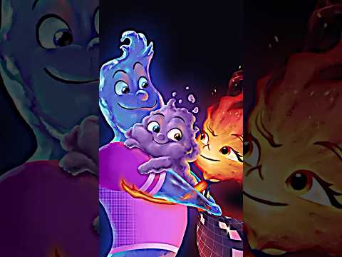 The Baby of Ember and Wade ( The Child of 💦 and 🔥 ) ❣️ #disney #pixar #elementals #shorts