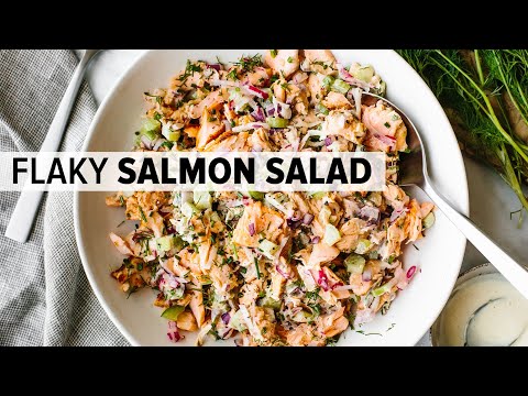 SALMON SALAD | if you like my tuna salad recipe, you'll LOVE this salmon salad recipe!