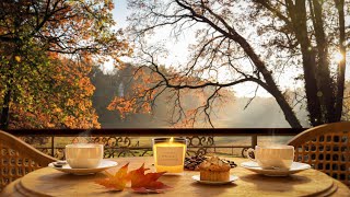 4K Cozy Coffee Shop ☕ Fall Jazz 🍁 Jazz for Autumn, Fall Vibes and Autumnal Moods