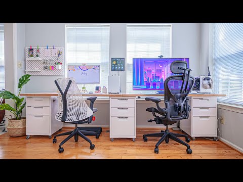 His and Hers Work From Home Office Setup!