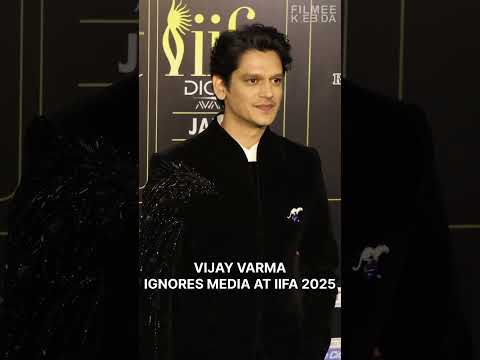 Did Vijay Varma ignored media at IIFA 2025?