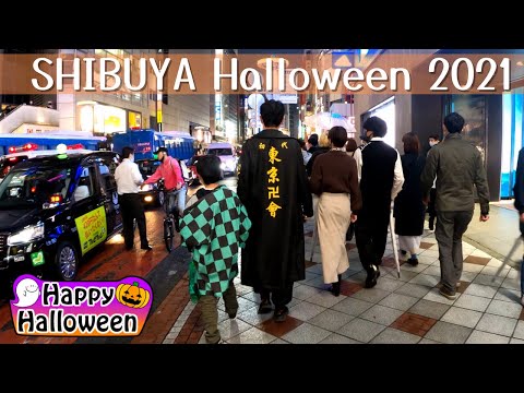 Shibuya Halloween 2021. Chaotic Night in Tokyo［4K］