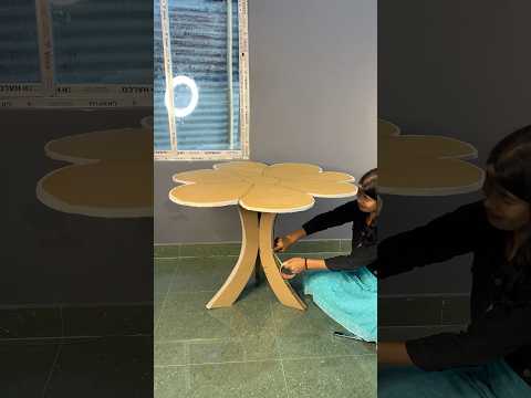 Decorative Table — Cardboard Craft | #short #youtubeshort #reel #viral #trending #diy #decortable