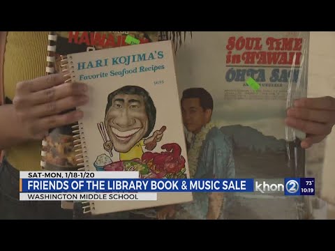 Book and music sale to benefit Hawaii's libraries to happen this weekend